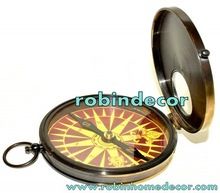 Antique Brass Compass