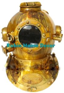 BRASS ANTIQUE SCUBA SCA MARINE DIVING DIVERS HELMET