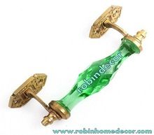 Glass Brass Door Handle