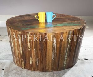 wood round Coffee Table