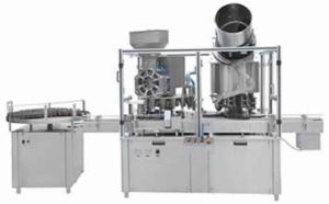 Automatic Dry Powder Filling and Rubber Stoppering Machine