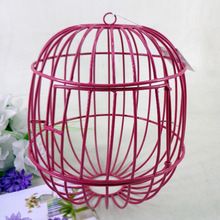 Red Coated Iron Decorative Bird Cage