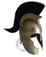 Antique Troy Armor Helmet with Black Plume