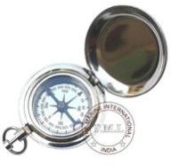 Brass Push Button Chrome Plated Pocket Dalvey Compass