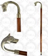 Fox Head Handle Walking Stick