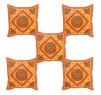 Jaipur Handmade Mirror Work Cushion Cover