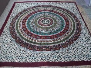 PRINTED ROUND ELEPHANT TAPESTRY FROM INDIA