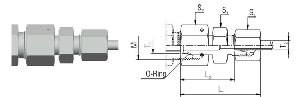 REDUCING TUBE ADAPTOR WITH SWIVEL NUT-RED