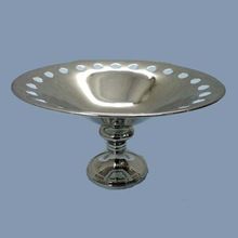 Circles Silver Plated Fruit Bowl