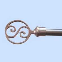 Nickel Plated Curtain Rod Finial Iron Metal