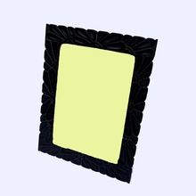 Resin Photo Frame Black Color Embosed