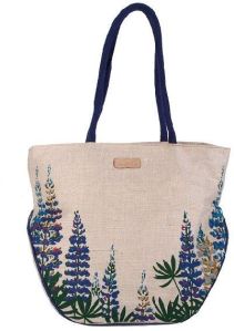 Designer Jute Cotton Tote Bag