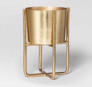 indoor used brass plated planter
