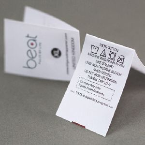 Fron and Back Printed Satin Labels