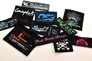 laser cut woven labels