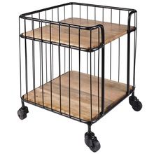 Industrial wood metal Trolley