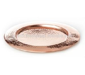 WEDDING COPPER CHARGER PLATE
