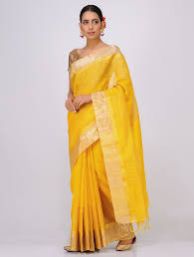 silk linen saree