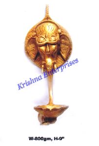 Brass Ganesh hanging Lamp