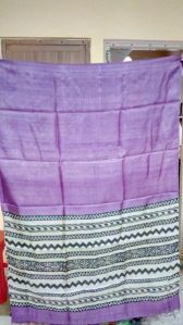 Light Purple Tussar Silk Dupatta