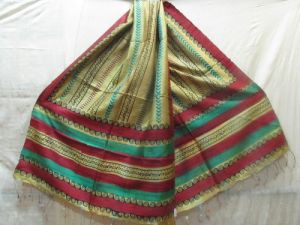 Multi Color Tussar Silk Stole