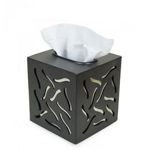 BLACK TISSUE BOX