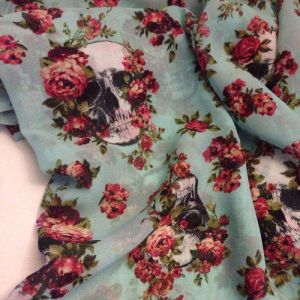 chiffon printed fabric