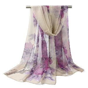 Georgette Plain Stoles