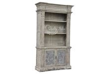 Reclaimed Wooden Grey Color Antique Style Wall Shelf With Drawer