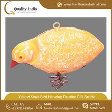 Yellow Small Bird Hanging Figurine Gift Article Figurine