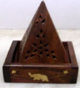Wooden Incense Pyramid Cone burner