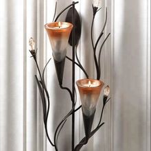 DAWN LILIES CANDLE WALL SCONCE