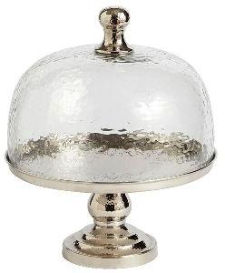 Glass & Metal Cake Stand