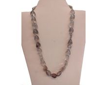 Alister Quartz Gemstone Tumble Stone Beads Necklace