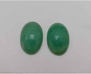 NATURAL CRYSHOPHRASE GEMSTONE PAIR UNUSUAL SHAPE ROSE CUT STONES