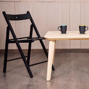 BRUNCH Folding Chair in Black Colour