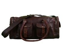 Leather Sports Gym Bag