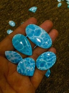 Larimar cabochon gemstone