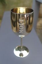 SILVER MOET GOBLET