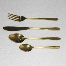 gold flatware set