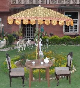 Embroidered Patio Design Outdoor Umbrella