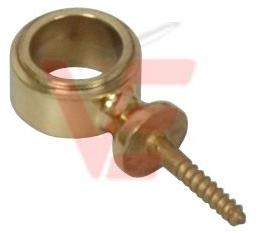 Brass Threaded Stair Rod Eye