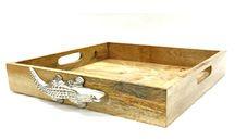 Designer Wooden Tea Serving Tray