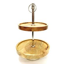Wooden Decorative TWO Tier Cake Stand