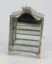 Glass and Metal Jewelry Box