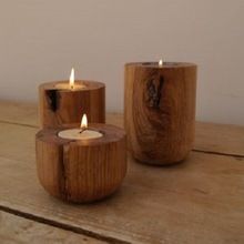 Three Wood Tea Light Funeral Urn