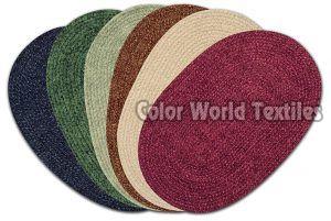 Solid Chenille Braided Mat