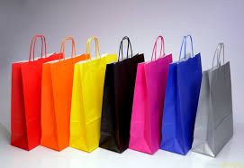 Colored Paper Carry Bags