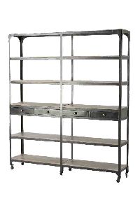 Industrial Iron Bookshelf