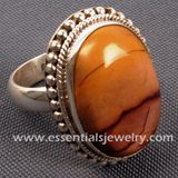 Filigree Ocean Jasper Ring